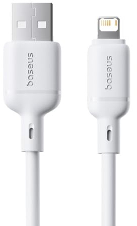 Baseus Cable Silky Series USB-A Lightning 2.4A 1m Blanco