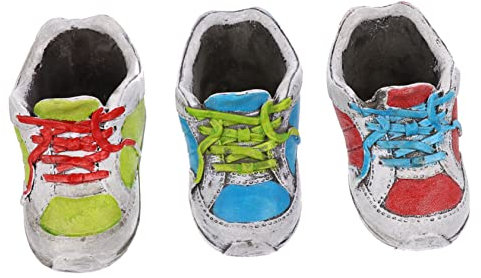 Abaodam 3 Pezzi Vasi Forma Scarpe per Piante Contenitori Creativi per Piante Decorative Design Ufficio