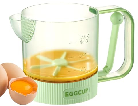 Yolk Mixer - Frullatore per albume, recipiente da cucina per cucinare a casa, contenitore semiautomatico per panna con pressa manuale, caffetteria ristorante, sala da pranzo, strumento per sbattere le