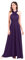 Robe longue convertible pour femme - Robe de soirée, de bal, de mariage, de cocktail - Violet - X-Small