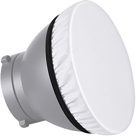 Neewer 2-Paquete 180mm Calcetín Difusor Blanco Suave, Suaviza Salida de Luz, Estudio Reflector Estroboscópico, Retrato, Fotografía de Producto y Video