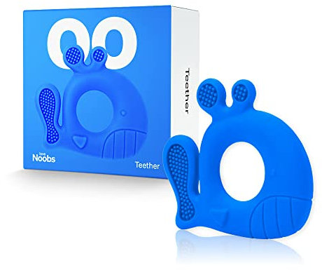 Beißring Baby von LoveNoobs™, BPA/BPS Frei Einfach zu Reinigen, Zahnungshilfe, Greifling, Silikon Beißspielzeug, Spielzeug, Unisex, Teether