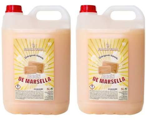 Detergente Liquido Profesional Familycom Pack 2, Lavadora, Color, Tradicional, 5 Litros, 2 Unidades