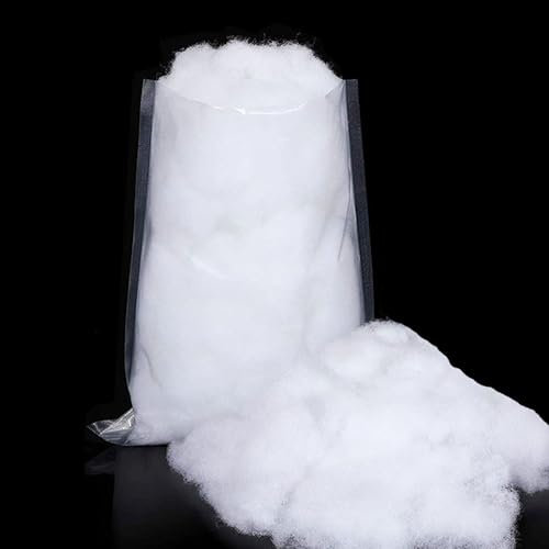 ASOENTIWOX Weihnachten Kunstschnee Dekoschnee Füllwatte 200g/7oz, Watte Deko Schnee Schneewatte, Künstlicher Schneedecke Deko Landschaft, Weihnachtsbaum Dekoration, Weihnachtsdeko