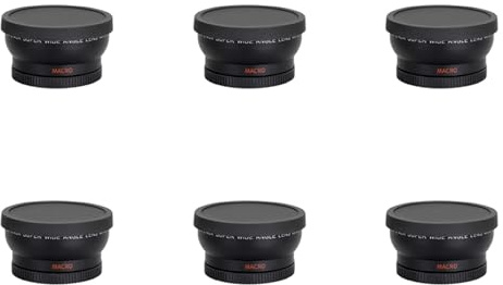 6 lentes convertidoras de 58 mm de gran angular 0.45X con accesorio macro de primer plano para Rebel T6S, T6I, SL1, T5, T5I