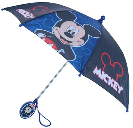 Disney Mickey Mouse Boys' Umbrella - black, one size