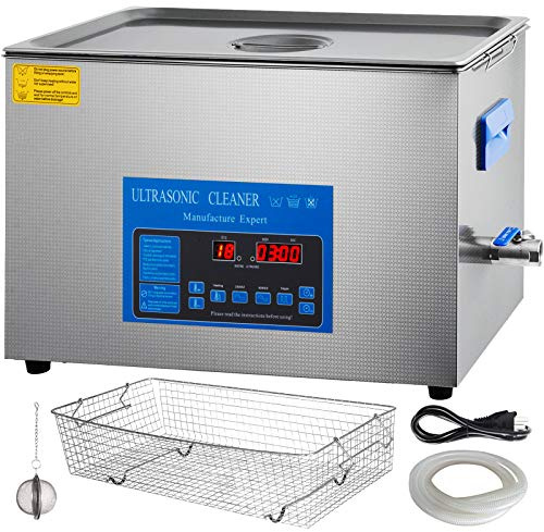 VEVOR 22 L Doppelfrequenz-Ultraschallreiniger mit Heizung für Schmuckteile Schmuck, Ring, Brille, Platine Gebiss Register Platine, 28/40 KHz Ultraschall Reinigungsgerät