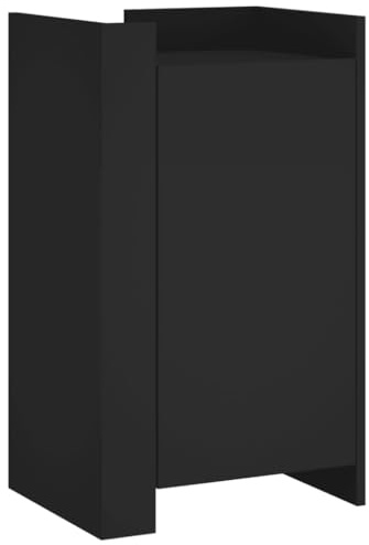 vidaXL Sideboard, Storage Cabinet for Living Room, Cupboard with Storage, Buffet, Side Cabinet, Highboard, Modern Style, Black Engineered Wood