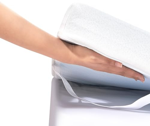 VEVOR Surmatelas en Mousse à Mémoire de Forme, Épaisseur 76,2 mm, avec Gel Rafraîchissant, Housse Amovible et Lavable, Emballage Compressé, Installation Rapide, pour Soulager la Pression Corporelle