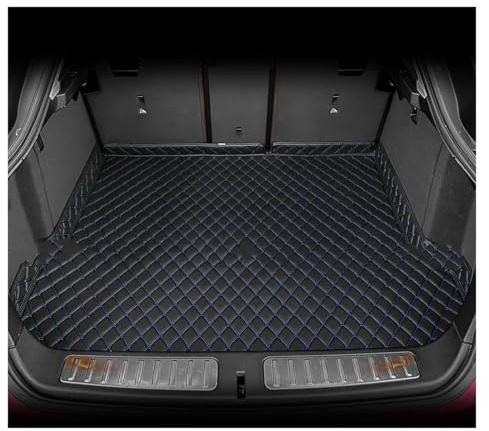Full Coverage Boot Protector For BMW X2 IX2 SDrive20i U10 5-Seat 2026 2025 2024 3D Car Trunk Mat Cargo Liner Carpet Interior(Black-Blue)