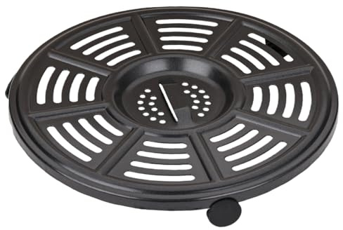 Air Fryer Replacement Tray for Ninja AF160UK 5.2L 6 in 1 AF100UK 3.8L 4 in 1, 8.2'' Round Rack Food Grade Air Fryer Accessories for Grill Pan Grill Plate Crisper Plate Replacement Parts Tray Rack