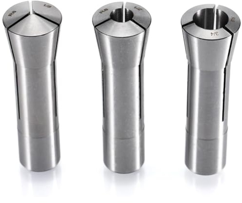 Fegtrtyoa Set di Pinze R8, 3 Pezzi, 1/8, 1/2, 3/4, Acciaio al Carbonio, Set di Pinze per Fresa, Filettatura 7/16-20, per Fresatura e Supporto Mandrino per Fresa