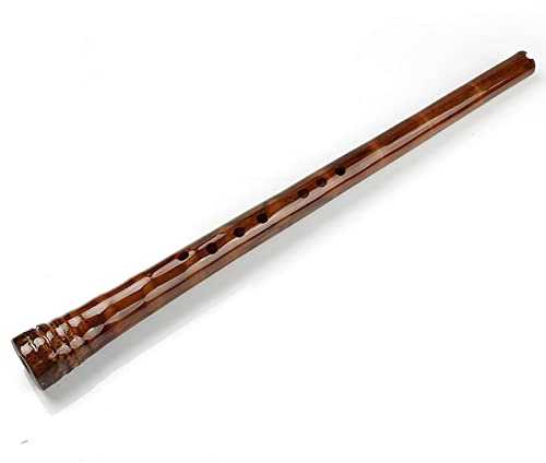 Flauta de bambú vertical marrón con llave G, hecha a mano, instrumentos musicales, flauta NanXiao, adecuada for principiantes y artistas profesionales
