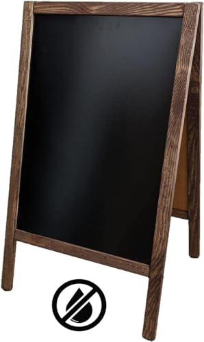 FKL DESIGN Home Deco 3 storlekar! Kundstopp reklam display stå upp reklam tavla krittavla stå upp kundstopp svart träram reklam tavla krittavla (S 100 x 60 cm)