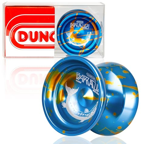 Duncan Toys Barracuda Unresponsive Aluminum Pro Yo-Yo, Blue with Splash