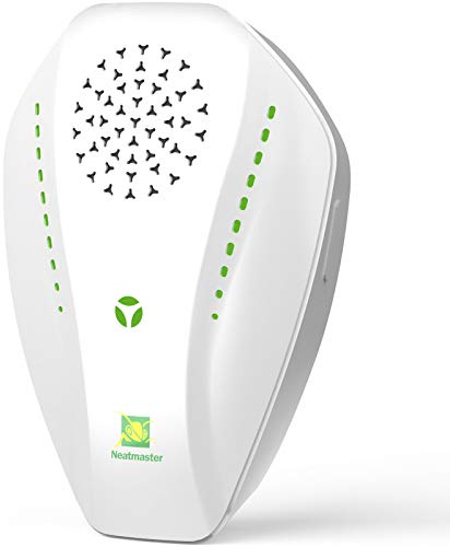 Neatmaster Ultrasonic Repeller & Insect Indoor Repeller, Electronic Ultrasonic Plug in Repellent for Roach, Mosquito, Mice, Spider, Ant, Flea, Bug, Pest Deterrent for House Garage Office Hotel-White