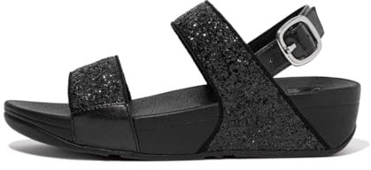 Fitflop Damen Lulu Keilsandale, Schwarz Glitter, 39 EU