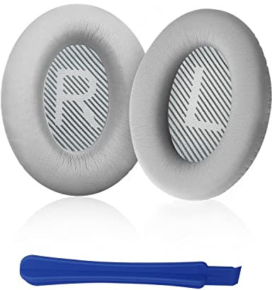 QC35 Ear Pads,Headphones Replacement Earpads,Ear Cushions for Bose QC35 II, QC25,QC45,QC2,QC15,AE2,AE2I Over-ear Headphones(grey)
