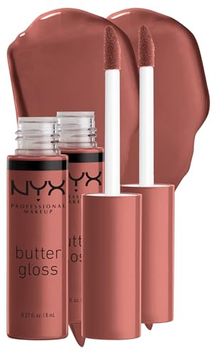 NYX Professional Makeup Lipgloss Doppelpack, Mit glänzendem Finish und nicht-klebriger Formel, 2 x Nr.16 Praline