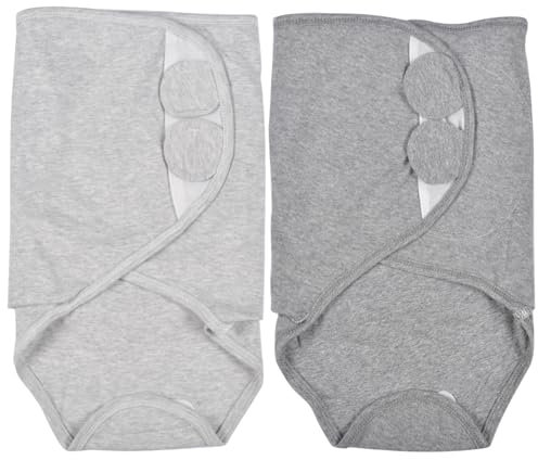 FGen Pucksack Baby 0–3 Monate Baby Schlafsäcke für Neugeborenen Kleinkinder,Baby Erstausstattung Neugeborene, Babyschlafsack Wickeltuch für Säuglinge 100% Bio-Baumwolle Unisex 2er Pack