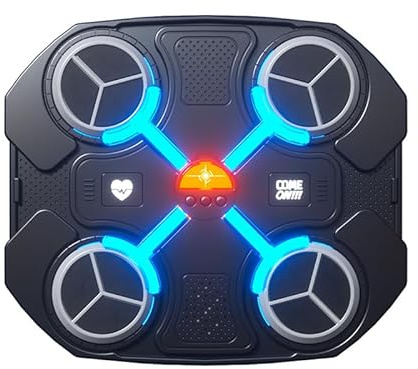 OneNine Music Boxing Machine with Boxing Gloves-Smart Bluetooth LED Wall Mounted Smart Music Boxing Target with 3-Level Speed & Mode, Boxing Music Workout Machine for Home, Indoor and Gym