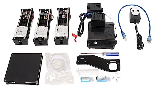 Mini Imprimante 3D, FDM Mini Imprimante 3D Fonctionnement Simple 100-240 V Impression en Douceur Assemblage Rapide Chauffage Uniforme pour Enfants pour la Maison (Prise UE)