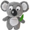 Aumüller Katzenspielzeug Koala Jack - Plüschtier zum Schmusen mit Baldrianfüllung