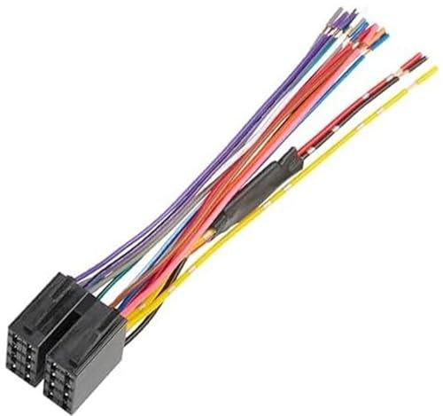 DEMULAX Auto-Rückfahr-Stereo-ISO-Kabelbaum mit eingebauten Widerständen, for Volvo, 1998–2018. Schutz der Fahrzeugbatterie. Radio einbauen. Pioneer, JVC, Kenwood, Sony, 16-poliger Kabelstecker. Ca
