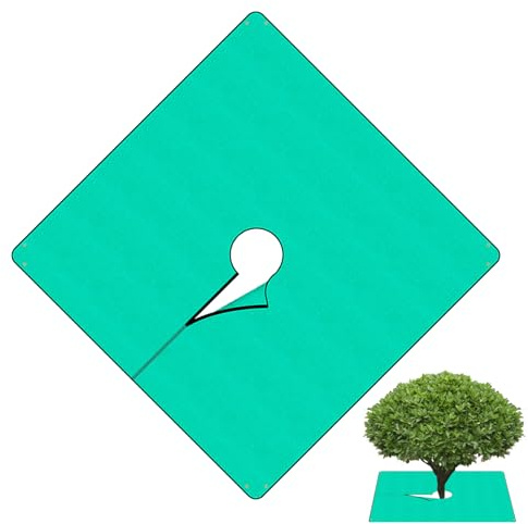 Marktäckning Presenning, Markduk, Stark Vattentät Skyddsunderlägg 200 X 200 Centimeter Grässkydd för Utomhus Trädgård Gräsmatta