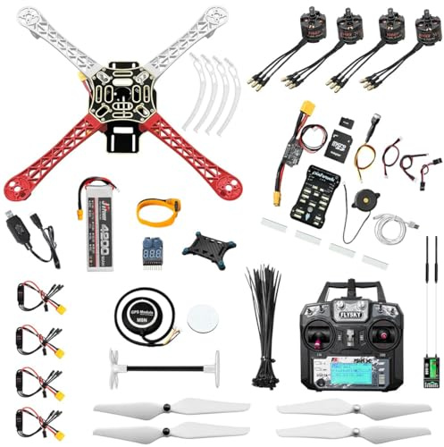HAWK'S WORK F450 Drönarsats att Bygga, 4-axlig quadcopter DIY-set med handbok och video för drönar- och teknikentusiaster, studenter och forskare (A)