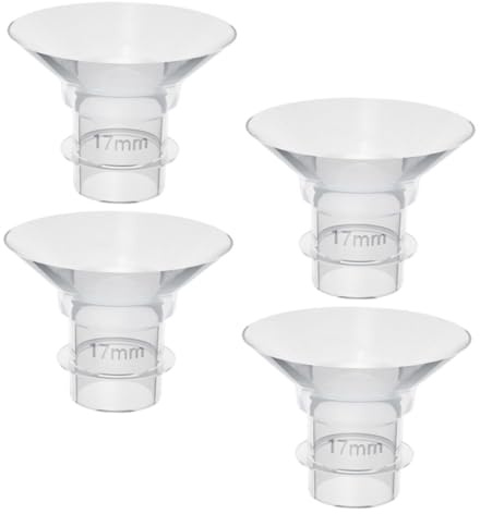 FUNOMOCYA 4pezzi Inserti per Flangia in Silicone Ricambio per Flangia per Tiralatte Piccoli per Sostituzione