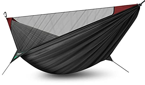 Swings Seats Single Double Outdoor Portable Hammock Swing Net Cover Tent Camping Indoor and Outdoor Hanging Chair Swing 110.2x55.1 Inches (4 Colors) Swing Set(B)