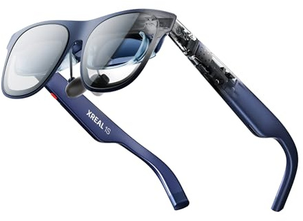 XREAL 1S Occhiali AR, Schermo Virtuale da 500, Occhiali Intelligenti con FOV 52°, 3DoF Nativo, REAL 3D, Chip X1, Compatibili con Tutti i Dispositivi USB-C DP iPhone 17/16/15 Cobalt
