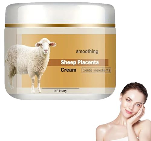 Crema De Placenta De Oveja, Hidratante Reafirmante Intensivo, Esencia De Colágeno De Placentas De Cordero Orgánico, Levanta Y Aprieta La Crema De La Piel, Cuidado Diario Suave (1 Pcs)