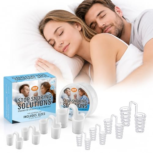 TLDBATICE Dilatador Nasal Silicona, 8 Piezas Dilatador Nasal para Dormir, Dilatadores Nasales, Nasal Dilatador Dispositivos Antironquidos Cómodo & Reutilizable, Mejorar el Sueño