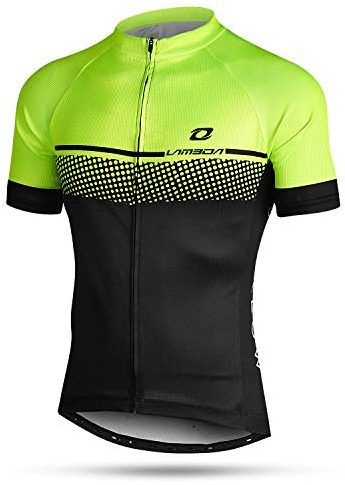 LAMEDA Maillot Ciclismo Hombre Ropa Camiseta Bicicleta MTB con Mangas Cortas Verano(QG249-XL)