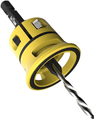 LaBear (#8) Countersink Drill bit Set, Countersink Drill bit, Countersink bit with Replaceable HSS Drill, 1/4 Hex Quick-Change Bits, Adjustable Low Friction Depth