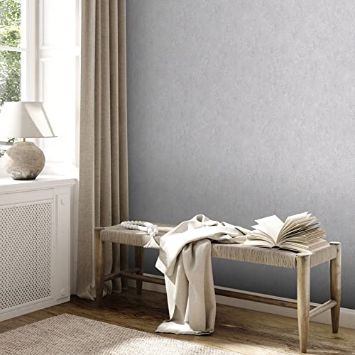 Unitapet grå silver – Livingwalls Premium Wall 2 390362 – enfärgad fibertapet – 10,05 m x 0,53 m Tillverkad i Tyskland