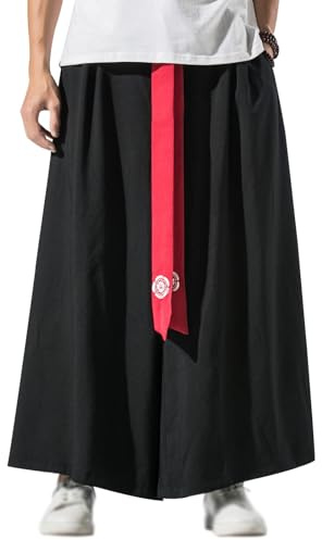GURUNVANI Pantalones de Pierna Ancha para Hombre Pantalones de Yoga Japoneses Pantalones Holgados de Hip Hop, XL
