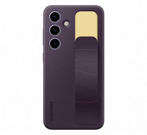 Samsung Standing Grip Smartphone Case EF-GS921 für Galaxy S24, Handy-Hülle, Fingerhalterung, Schlankes Design, Dark Violet