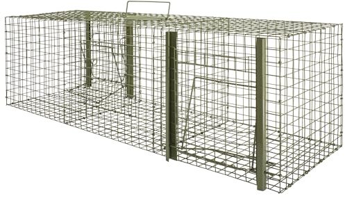 Petigi Trappola Viva per Uccelli, Trappola Multipla per Animali con camere, 102 x 30 x 30 cm