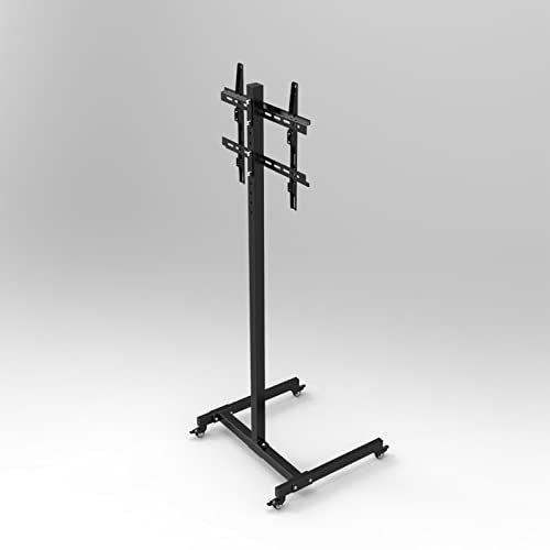 Mobil TV-vagn på hjul för 32-55 tums TV-apparater, höjdjusterbar TV-vagn Golvstativ, horisontell och vertikal skärmrotation Växla vacker natur