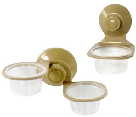 Toddmomy 2 pièces Suspendue pour Reptiles Bol Nourriture et Eau Transparent Mural Facile Mangeoire Murale pour Lézards Tortues et Caméléons