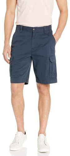 Amazon Essentials Pantaloncini Cargo Vestibilità Classica da 25cm (Disponibili in Taglie Forti) Uomo, Blu Marino Scuro, 36W