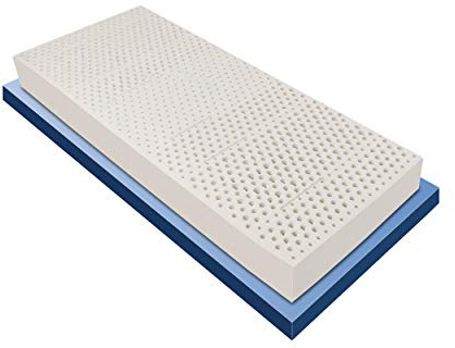 Baldiflex Emporio Latex-Matratze für Einzelbett, 80 x 190 cm, Höhe 16 cm, mit 7 Liegezonen, mit 3D-Air-Bezug aus Aloe Vera, abnehmbarer Bezug, milbendicht und atmungsaktiv