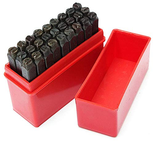 OTNE Zahlen und Buchstaben Punch Set, Schlagbuchstaben, A-Z & 1-9 Großbuchstaben Stanzwerkzeug