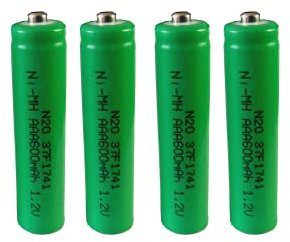 N20 Solar AAA Solar Batteries for Garden Lights - 4 Pack Rechargeable Batteries 600mAh - Pre Charged, Long Lasting 1.2V with 1200 Charge Cycles - Ideal for Solar Light Batteries Outdoor Use