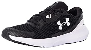 Under Armour Homme Ua Surge 3 Chaussures de course, Black White White, 40 EU
