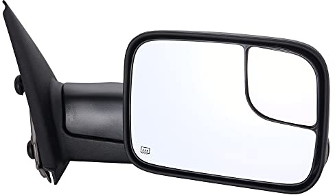 ZAPOSTS Towing Mirror Replacement Fit for 02-08 DodgeRam 1500 for 03-09 Dodge Ram 2500 3500 Pickup Truck Power Heated Tow Folding Side View Mirror Passenger Side