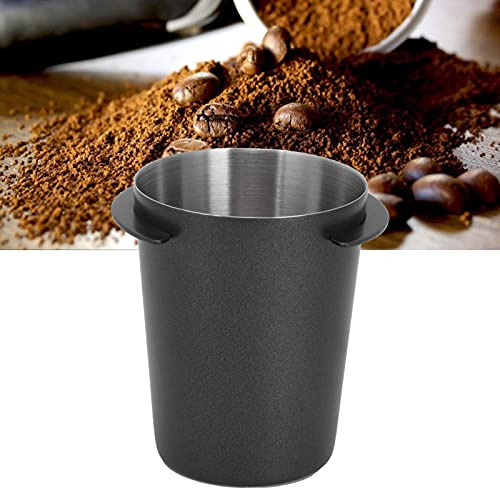 51mm Taza Dosificadora Café Acero Inoxidable, Vaso Dosificador de Café, Taza Dosificadora de Café Portafilter, Vaso Dosificador para Cafetera Espresso, Negro